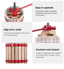 Load image into Gallery viewer, 1.6 Gallon Fruit Press Juice Maker - Adler's Store