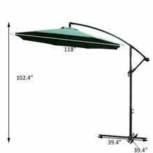Load image into Gallery viewer, 10 Ft Hanging Offset Umbrella - Adler's Store