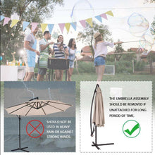 Load image into Gallery viewer, 10 Ft Hanging Offset Umbrella - Adler's Store