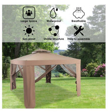 Load image into Gallery viewer, 10 x 10 Ft Gazebo with Mosquito Netting - Adler's Store