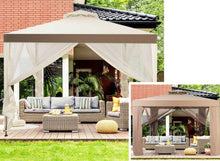 Load image into Gallery viewer, 10 x 10 Ft Gazebo with Mosquito Netting - Adler's Store