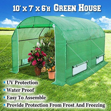 10x7 Ft Roll Up Access Walk-In Greenhouse - Adler's Store