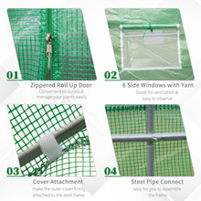 Load image into Gallery viewer, 11.5 x 10 x 7 Ft Portable Walk-In Tunnel Greenhouse - Adler's Store
