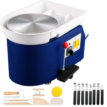 Load image into Gallery viewer, 11 Inch 350W Pottery Wheel with Lever Pedal and Clay Tools - Adler's Store