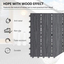 Load image into Gallery viewer, 12 x 12 Inch Interlocking HDPE All Weather Flooring Deck Tiles - Pack of 11 - Adler's Store