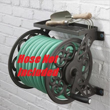 Load image into Gallery viewer, 125ft Decorative Wall Mounted Steel Hose Reel - Adler's Store