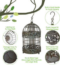Load image into Gallery viewer, 13 Inch Squirrel Proof Rustic Hanging Bird Feeder - Adler's Store