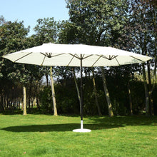 Load image into Gallery viewer, 15 FT Double Sided Patio Umbrella Twin UV Shelter Canopy - Adler's Store