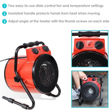 Load image into Gallery viewer, 1500w Portable Workshop Electric Area Heater - Adler's Store
