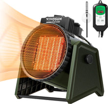 Load image into Gallery viewer, 1500W/750W Portable Greenhouse and Patio Waterproof Heater with Thermostat - Adler's Store