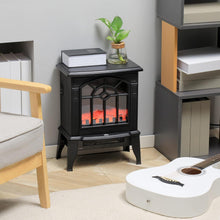 Load image into Gallery viewer, 18 Inch Electric Fireplace 750W/1500W Heater with Realistic Flames and Logs - Adler's Store