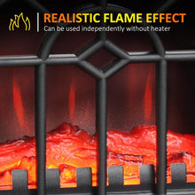 Load image into Gallery viewer, 18 Inch Electric Fireplace 750W/1500W Heater with Realistic Flames and Logs - Adler's Store