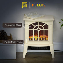 Load image into Gallery viewer, 18 Inch Electric Fireplace 750W/1500W Heater with Realistic Flames and Logs - Adler's Store