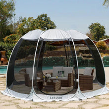 Load image into Gallery viewer, 2-15 Person Instant Pop Up Tent Portable Screened Shelter with Mesh Netting Carrying bags and Sandbags - Adler's Store