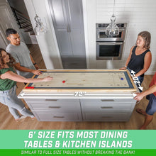 Load image into Gallery viewer, 2 in 1 Table Top Shuffleboard and Curling Board Games with Sliding Pucks - Adler's Store