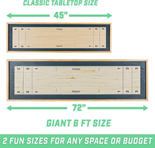 Load image into Gallery viewer, 2 in 1 Table Top Shuffleboard and Curling Board Games with Sliding Pucks - Adler's Store