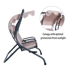 Load image into Gallery viewer, 2 Person Steel Patio Swing with Canopy - Adler's Store