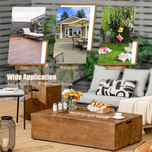 Load image into Gallery viewer, 2 Piece Rustic Style 48 Inch 50K BTU Fire Pit Table Set with 20 Gallon Tank Side Table - Adler's Store