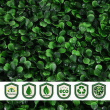 Load image into Gallery viewer, 20x20 Inch Artificial Boxwood Hedge Wall Mat - 12 Piece - Adler's Store