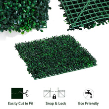 Load image into Gallery viewer, 20x20 Inch Artificial Boxwood Hedge Wall Mat - 12 Piece - Adler's Store