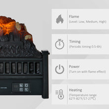 Load image into Gallery viewer, 23 Inch 4777 BTU Electric Log Set with Remote - Adler&#39;s Store