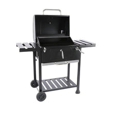 Load image into Gallery viewer, 24 Inch Powder Coated Barrel Charcoal BBQ Grill - Adler's Store