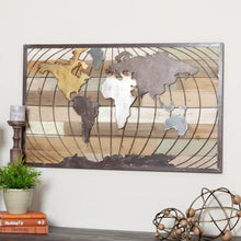 Load image into Gallery viewer, 24 x 39 Inch World Map Wall Art - Adler's Store