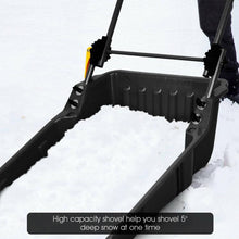 Load image into Gallery viewer, 26 Inch Folding Snow Scoop with Large Capacity Ergonomic U-Handle and Wheels - Adler's Store