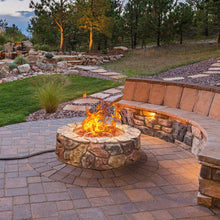 Load image into Gallery viewer, 28 Inch Propane Gas Fire Pit Patio Garden Volcanic Rock Finish with PVC Cover - Adler's Store