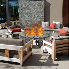 Load image into Gallery viewer, 28 Inch Propane Gas Fire Pit Patio Garden Volcanic Rock Finish with PVC Cover - Adler's Store