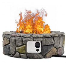 Load image into Gallery viewer, 28 Inch Propane Gas Fire Pit Patio Garden Volcanic Rock Finish with PVC Cover - Adler's Store
