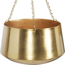 Load image into Gallery viewer, 2Pcs Modern Metallic Hanging Round Planter Set - Adler's Store
