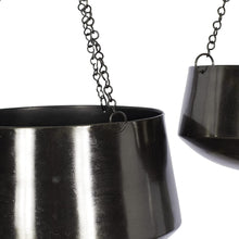Load image into Gallery viewer, 2Pcs Modern Metallic Hanging Round Planter Set - Adler's Store