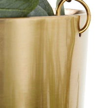 Load image into Gallery viewer, 2Pcs Modern Metallic Hanging Round Planter Set - Adler's Store