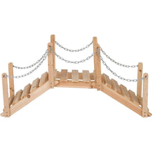 Load image into Gallery viewer, 3 Foot Cedar Wood Decorative Garden Arched Fairy Bridge with Side Rails - Adler's Store