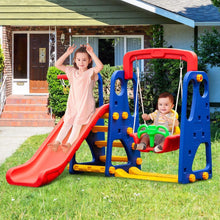 Load image into Gallery viewer, 3 in 1 Colorful Junior Climber and Slide Children Swing Set - Adler's Store