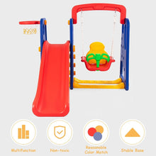 Load image into Gallery viewer, 3 in 1 Colorful Junior Climber and Slide Children Swing Set - Adler's Store