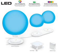 Load image into Gallery viewer, 3 Pack Smart Portable WiFi-Compatible Orb LED Light - Adler's Store