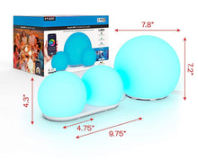 Load image into Gallery viewer, 3 Pack Smart Portable WiFi-Compatible Orb LED Light - Adler's Store