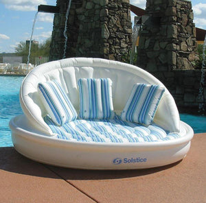 3-Person Inflatable Lounger Floating Island Pump - Adler's Store