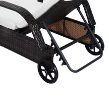 Load image into Gallery viewer, 3 Piece Adjustable Outdoor Wicker Lounge Chair Set - Adler's Store