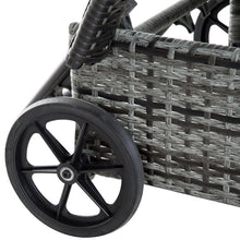 Load image into Gallery viewer, 3 Piece Adjustable Outdoor Wicker Lounge Chair Set - Adler's Store