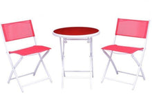 Load image into Gallery viewer, 3 Piece Folding Table and Chairs Patio Set - Adler's Store