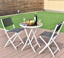 Load image into Gallery viewer, 3 Piece Folding Table and Chairs Patio Set - Adler's Store