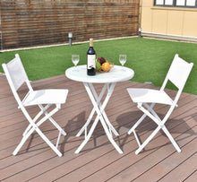 Load image into Gallery viewer, 3 Piece Folding Table and Chairs Patio Set - Adler's Store