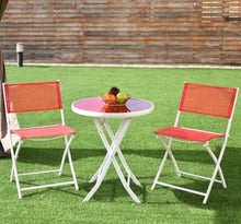 Load image into Gallery viewer, 3 Piece Folding Table and Chairs Patio Set - Adler's Store