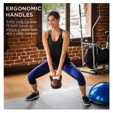 Load image into Gallery viewer, 3 Piece Kettlebell Weight Set Exercise Fitness with Storage Rack - Adler's Store