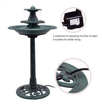 Load image into Gallery viewer, 3 Tiers Bird Bath Water Fountain with Pump - Adler's Store