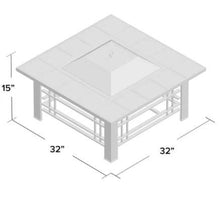 Load image into Gallery viewer, 32 Inch Steel Fire Pit Table - Adler's Store