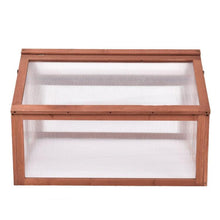 Load image into Gallery viewer, 35 x 31 Inch Portable Wooden Greenhouse Cold Frame Weather Plant Protection Box - Adler's Store